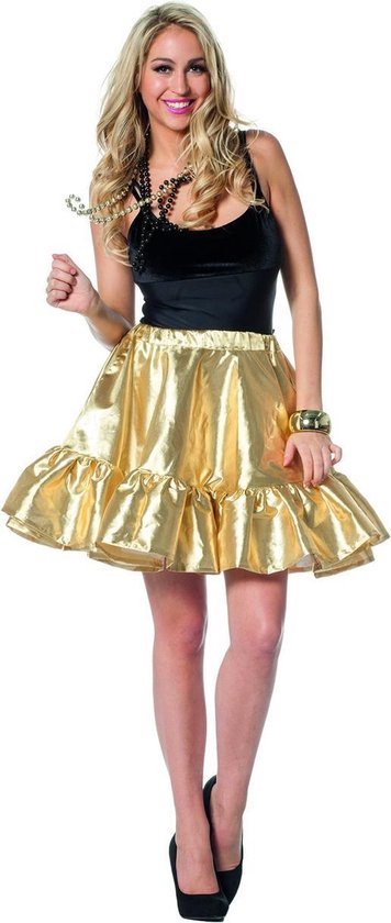 Glitter & Glamour Kostuum | Gaaf Glinsterende Gouden Dans Rok Vrouw | Maat  48 |... | bol.com