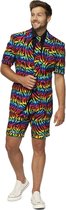 Opposuits Verkleedpak - Zomer - Wild Rainbow - Heren - Polyester - Maat 52