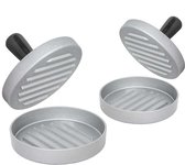 Brango® Hamburgerpers 2 Stuks - Hamburgerpersen - Hamburger Bereiden - Pers - Hamburgermaker - Vaatwasser Veilig - Aluminium