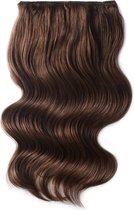 Remy Human Hair extensions Double Weft straight 18 - bruin 6B#