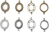 Ranger - Assemblage links - 8 stuks - ornate ovals