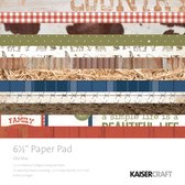 Scrapbook papier - Kaisercraft old mac paper pad 16,5x16,5cm - 1 stuk
