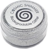 Cosmic Shimmer biodegradable glitter Bright silver