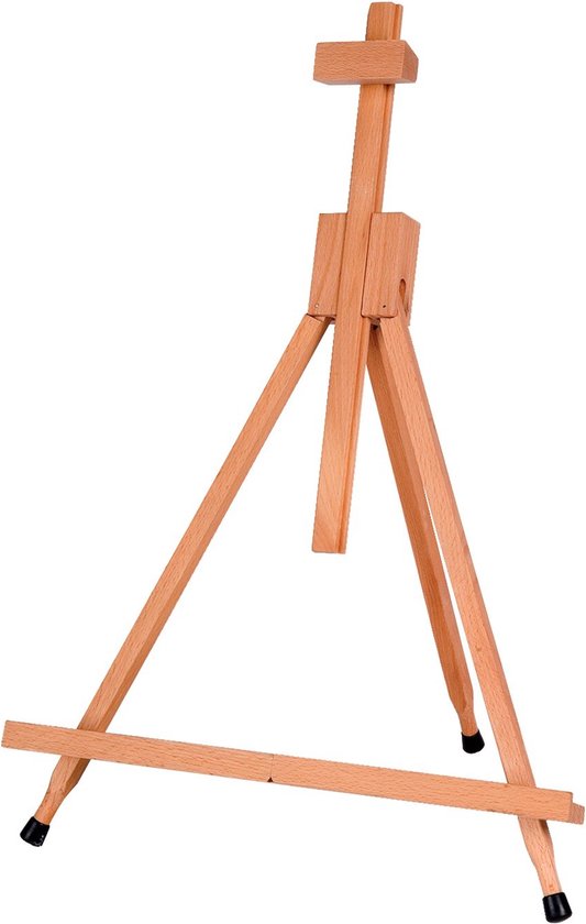 COOZEE Aluminium schildersezel voor display, zwarte tafelezel met rubberen voeten, zitezel voor