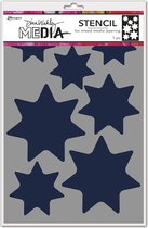 Ranger -Dina Wakley Media stencil Giant stars