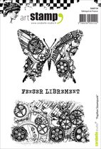 Carabelle Studio Cling stamp - A6 papillon steampunk