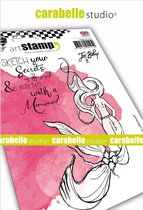 Carabelle Studio Cling stamp - A6 sketch a mermaid