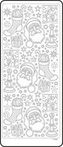 Vaessen Creative Sticker - 10x23cm - 10st - goud div. kerst
