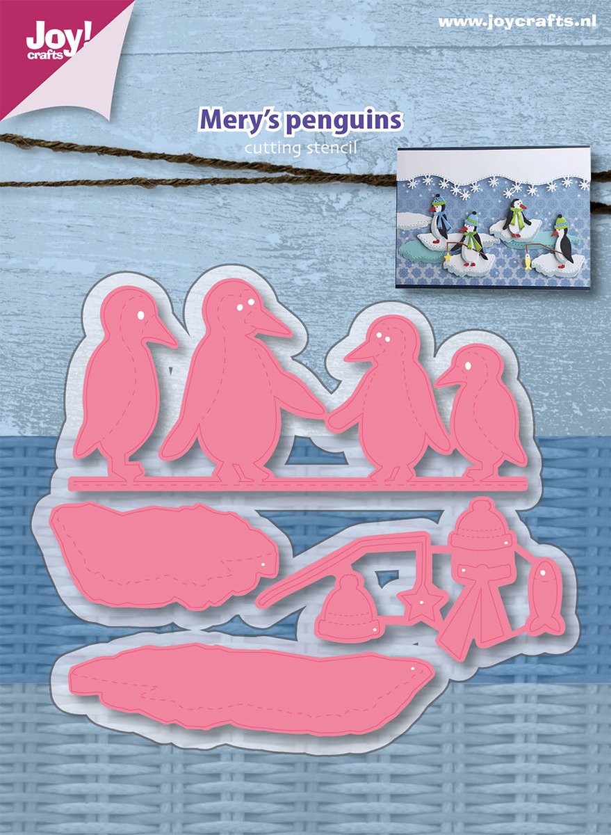 Joy!Crafts Snijstencil - Mery's Pinguïns