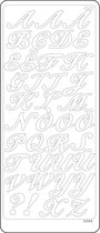 Vaessen Creative Sticker - 10x23cm - 10st - goud letters alfabet