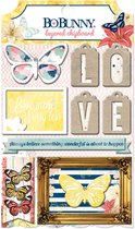 Bo Bunny sweet life layered chipboardBo Bunny sweet life layered chipboard