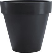 Degene met rand plantenpot - zwart - M