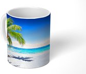 Mok - Palmboom - Strand - Zee - Zomer - 350 ML - Beker