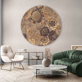 Artistic Lab Poster - Muurcirkel Floral ? Plexiglas - Multicolor