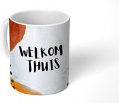 Mok - Koffiemok - Spreuken - Quotes - 'Welkom thuis' - Mokken - 350 ML - Beker - Koffiemokken - Theemok