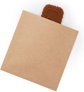 Vlakke Zakken Kraft/Plastic - kindveilig - 89x95mm - 100 st