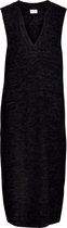 Vila VISVAMPI SL LONG KNIT VEST - Black Black