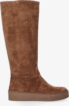 Tango | Kelsey 2-b brown suede high boot - brown sole | Maat: 41