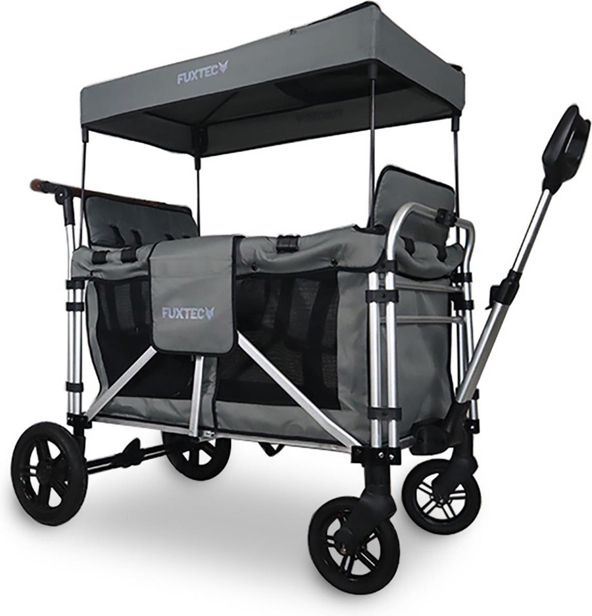 FUXTEC Bolderkar FX-CTXL900 - grijs - nu voor maximaal 4 kinderen