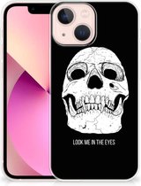 Silicone Case geschikt voor iPhone 13 mini Telefoonhoesje Skull Eyes
