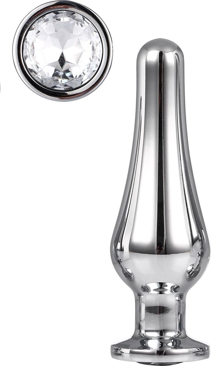 Goedkoopste Dream Toys - Gleaming Love Silver Pleasure Plug - M