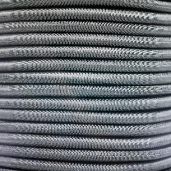 Afdekzeilwinkel - Elastisch koord 8mm grijs op rol - 10 meter — afbeelding 3