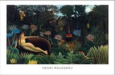 Walljar - Henri Rousseau - De Droom - Muurdecoratie - Poster