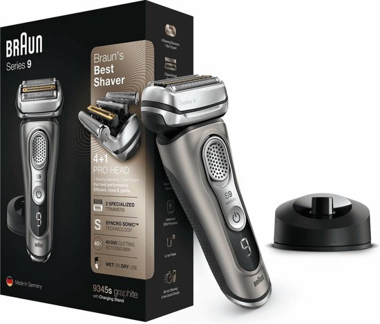 Braun Series 9 81662404 rasoir pour homme Rasoir à grille Tondeuse Graphite  | bol.com