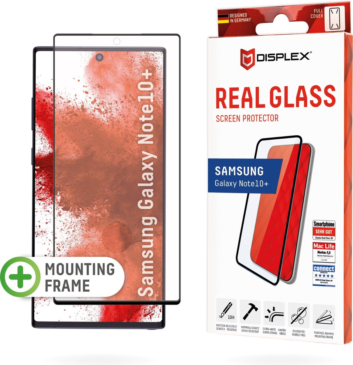 Displex Real Glass 3D for Galaxy Note 10 Plus (6.8) clear