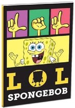 Nickelodeon Notitieboek Spongebob B5 Softcover Zwart 40 Pagina's