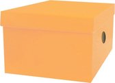 opbergdoos junior 33 x 24 x 18 cm karton oranje