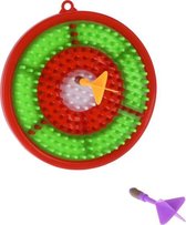 dartbordset junior 16,1 cm rood/groen 3-delig