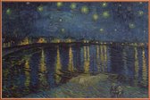 JUNIQE - Poster met kunststof lijst van Gogh-Starry Night II -20x30