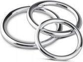 Sinner - Metalen Cock- En Balring Set - Sextoys - Cockringen - Toys voor heren - Penisring