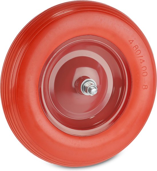 Anti lek kruiwagenwiel 480 - 400-8 massief rubberen wiel - Accessoires tuingereedschap kopen? | Korting tot 24