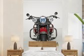 Behang - Fotobehang Rode motorfiets - Breedte 160 cm x hoogte 240 cm