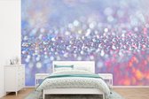 Glitter sur un fond clair fotobehang