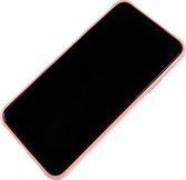 Apple iPhone Xs Max - Silicone transparant zacht hoesje Sam roze - Geschikt voor