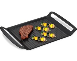 grillplaat - 23 x 26 cm - voor gas en elektro fornuis - anti-aanbak - vlees en groente
