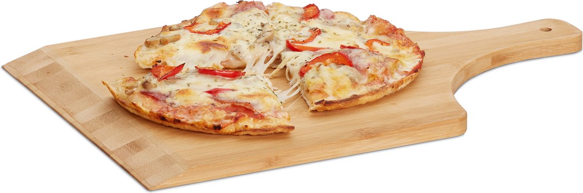 pizzaschep - bamboe - 45x30 cm - met handgreep - pizzaplank