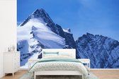Behang - Fotobehang De Oostenrijkse Grossglockner met bergen in Europa - Breedte 390 cm x hoogte 260 cm