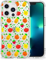 Telefoon Hoesje Geschikt voor iPhone 13 Pro Case met transparante rand Fruits