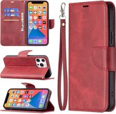 iPhone 13 Pro Max Hoesje - MobyDefend Wallet Book Case Met Koord - Rood - GSM Hoesje - Telefoonhoesje Geschikt Voor Apple iPhone 13 Pro Max