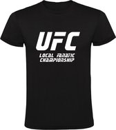 UFC - Local Fanatic Championship | Kinder T-shirt 140 | Zwart | Lokaal Fanatiek Kampioen | Kampioenschap | Competitie| Wedstrijd | Sport
