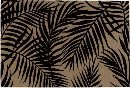 Une Unique Living | Napperon Kailo | Rectangulaire | Polyester | Noir | 30x45cm