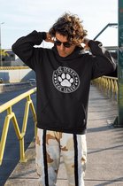 Graphic Dog Lover Hoodie, Uniek Cadeaus Voor Hondenliefhebbers, Schattige Hooded Sweatshirts, Kwaliteit Unisex Hooded Sweatshirts, D004-024B, L, Zwart