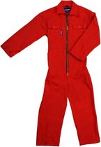 MM Eurotool Kinderoverall Katoen Rood - Maat 152