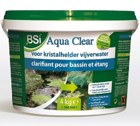 Aqua Clear - De heldermaker van uw vis- en zwemvijver met een 3-voudige werking - Algenbestrijding vijver - 4 kg