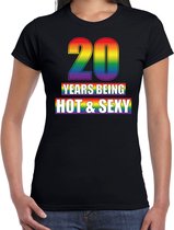 Hot en sexy 20 jaar verjaardag cadeau t-shirt zwart - dames - 20e verjaardag kado shirt Gay/ LHBT kleding / outfit XL