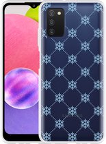 Hoesje Geschikt voor Samsung Galaxy A03s Snowflake Pattern